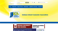 Desktop Screenshot of indianaschoolcounselor.org