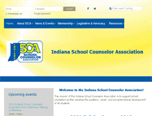 Tablet Screenshot of indianaschoolcounselor.org